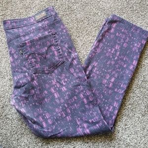 Purple Levi's Skinny Jeans